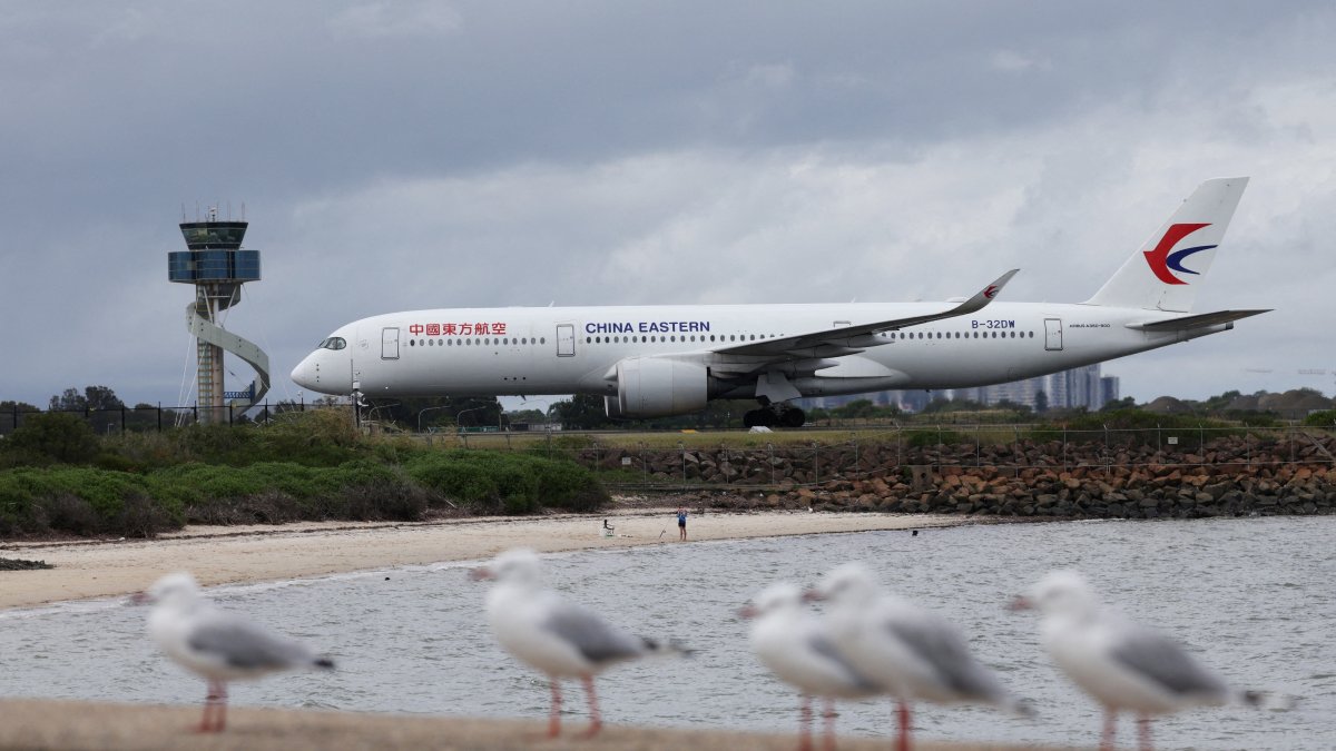 A China Eastern aeroplane taxis along a runway at Sydney Airport, Sydney, Australia, Feb. 26, 2026. (Reuters File Photo)