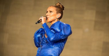 Celine Dion performs live on stage at British Summertime at Hyde Park, London, England, U.K., July 5, 2019. (Shutterstock Photo)