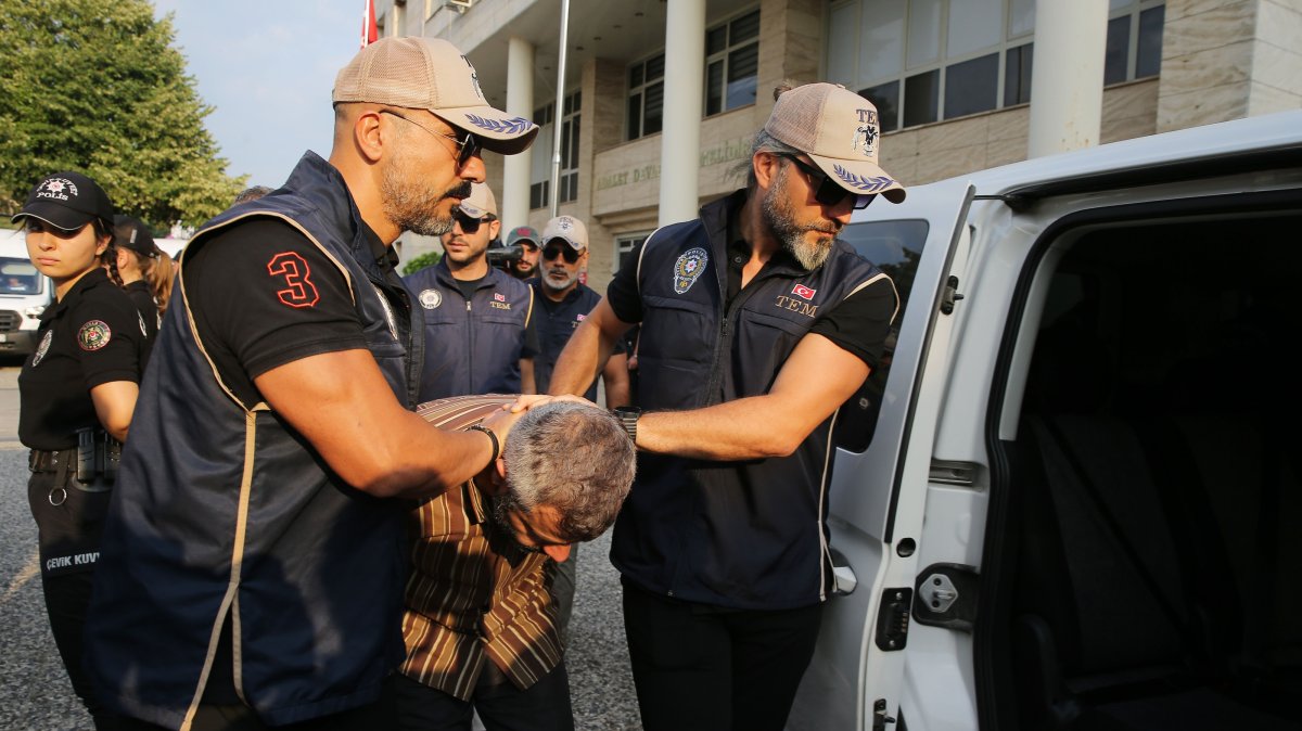 FETÖ member Burkay Karatepe, who was wanted for his involvement in the assassination attempt targeting President Recep Tayyip Erdoğan during the July 15, 2016 coup attempt, is detained, Muğla, Türkiye, Aug. 8, 2026. (AA Photo)