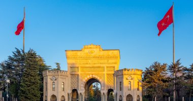 Istanbul University’s historic entrance gate, Istanbul, Türkiye, Jan. 10, 2025. (Shutterstock Photo)