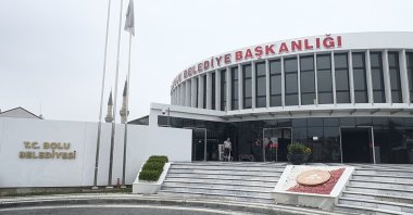 A view of the Bolu Municipality building as authorities investigate alleged irregularities in municipal vehicle rental tenders, Bolu, Türkiye, Sept. 1, 2026. (AA Photo) 