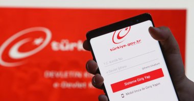 A screen displays Türkiye's e-Government Gateway, Istanbul, Türkiye, April 6, 2020. (Shutterstock Photo)
