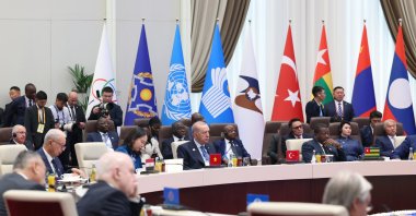 President Recep Tayyip Erdoğan attends the summit in Bishkek, Kyrgyzstan, Sept. 1, 2026. (AA Photo)