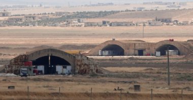 Abu al-Duhur base following strikes, Syria, Aug. 18, 2026. (Reuters Photo)
