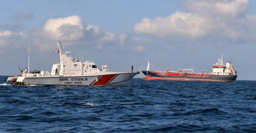 Search and rescue operations are conducted off Silivri after two Turkish-flagged commercial ships collided, Istanbul, Türkiye, Sept. 2, 2026. (AA Photo)