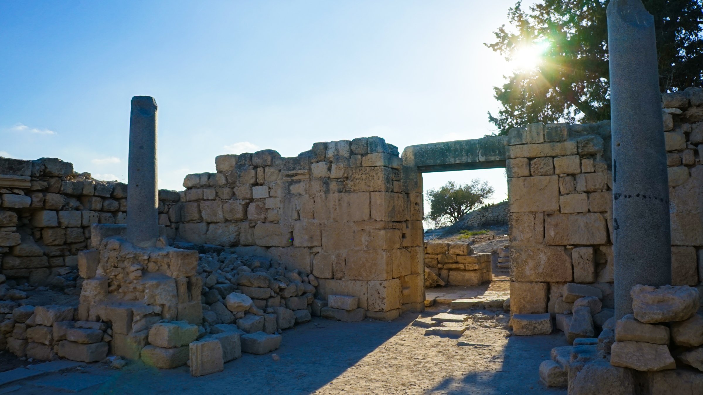An undated view of the Roman ruins at the Sebastia archeological site, the occupied West Bank, Palestine. (Shutterstock Photo)