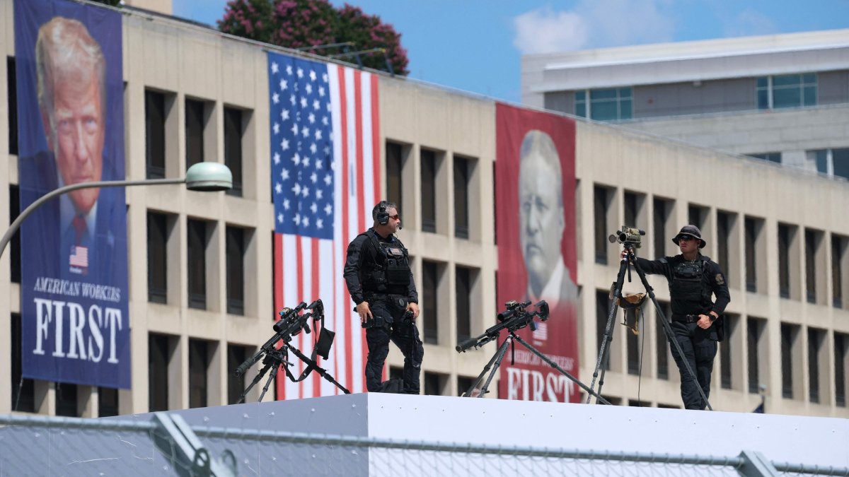 United States Secret Service in position during the NTT INDYCAR Series, in Washington, D.C., Aug. 23, 2026. (AFP File Photo)