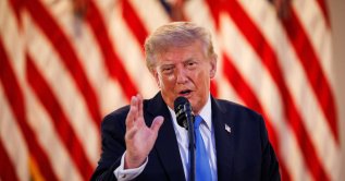 U.S. President Donald Trump speaks during an End of Summer BBQ event with Republican lawmakers in the Rose Garden of the White House in Washington, D.C., Sept. 2, 2026. (EPA Photo)