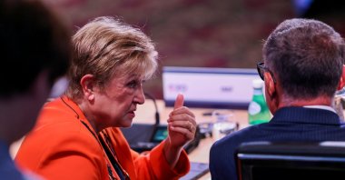 International Monetary Fund (IMF) Managing Director Kristalina Georgieva attends the meeting of finance ministers and central bank governors from G-20 countries, Asheville, North Carolina, U.S., Aug. 31, 2026. (Reuters Photo)