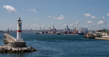 A view of the Haydarpaşa Port, Istanbul, Türkiye, Aug. 9, 2022. (Reuters Photo)