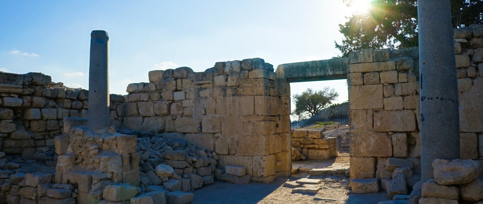 An undated view of the Roman ruins at the Sebastia archeological site, the occupied West Bank, Palestine. (Shutterstock Photo)
