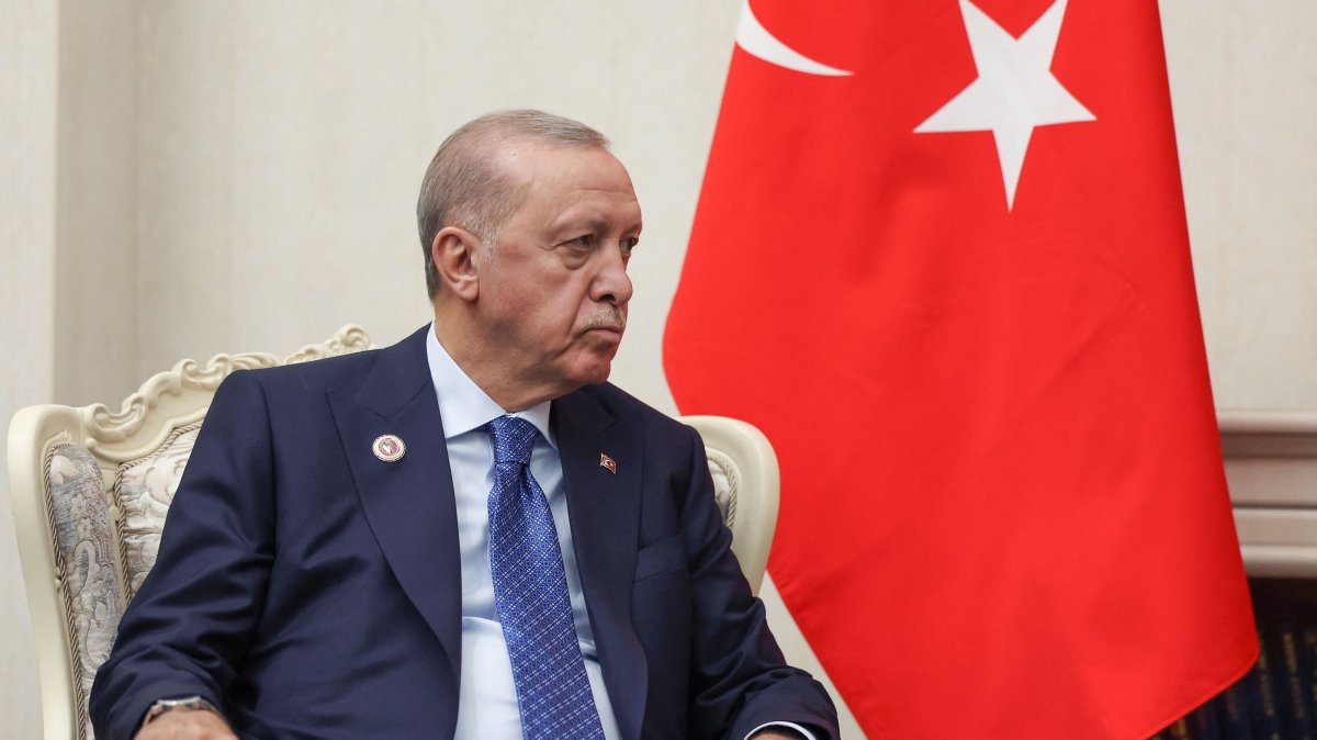 President Recep Tayyip Erdoğan attends a meeting on the sidelines of the Shanghai Cooperation Organization (SCO) summit, Bishkek, Kyrgyzstan, Sept. 1, 2026. (AFP Photo)