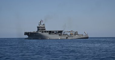 The Turkish navy conducts robotic search operations aboard the TCG Alemdar for 16 people still missing, Girne, TRNC, Sept. 4, 2026. (AA Photo)