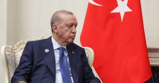 President Recep Tayyip Erdoğan attends a meeting on the sidelines of the Shanghai Cooperation Organization (SCO) summit, Bishkek, Kyrgyzstan, Sept. 1, 2026. (AFP Photo)