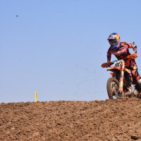 Riders compete during free practice and qualifying sessions at the 17th round of the FIM Motocross World Championship as MXGP Türkiye hosts MXGP, MX2, EMX250 and EMX125 competitions at the Motor Sports Center, Afyonkarahisar, Türkiye, Sept. 5, 2026. (AA Photo)