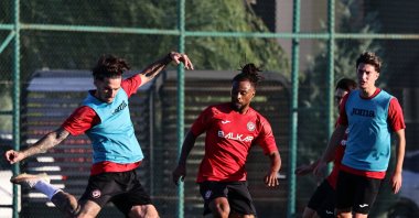 Çorum FK players take part in a training session at the club’s facilities as they prepare for their Trendyol Süper Lig Week 4 home match against Eyüpspor, Çorum, Türkiye, Sept. 3, 2026. (AA Photo)
