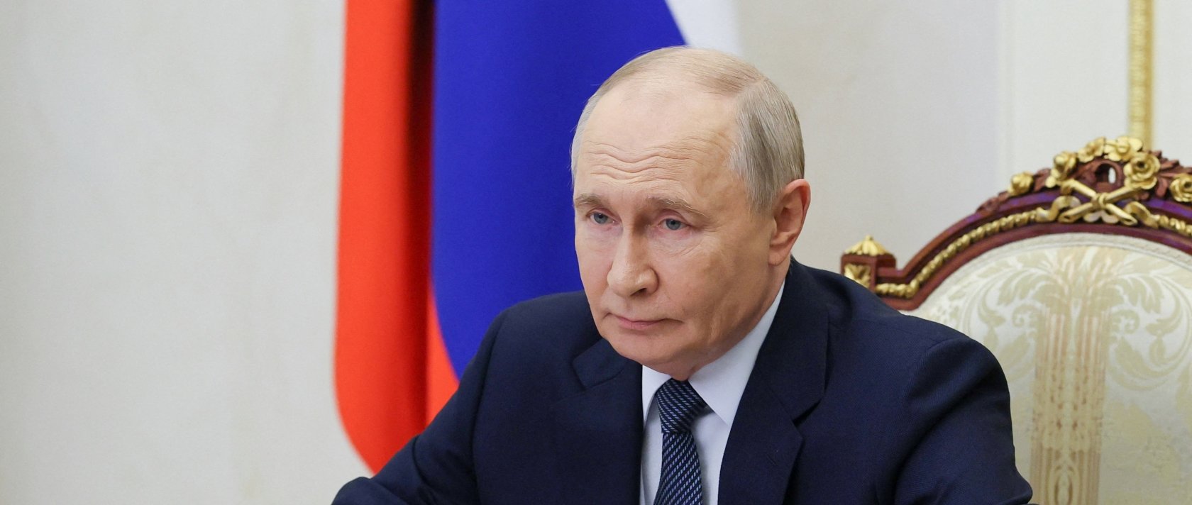 Russia's President Vladimir Putin chairs a meeting with permanent members of the Security Council via a video link, Moscow, Russia, Sept. 4, 2026. (Reuters Photo)