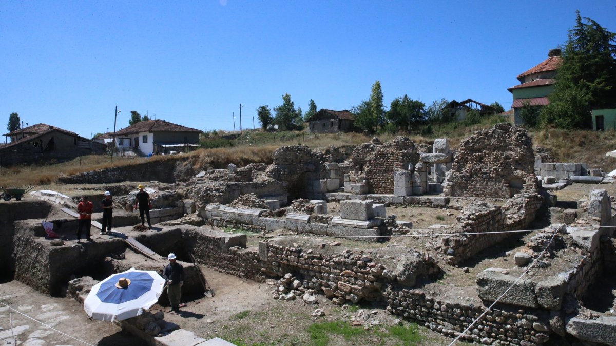 A general view of the excavation site at the ancient city of Sebastapolis, Tokat, Türkiye, Sept. 4, 2026. (AA Photo)