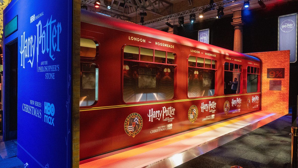 The Hogwarts Express Train during Back To Hogwarts Day 2026 at Old Billingsgate Market, London, England, Sept. 1, 2026. (Getty Images Photo)