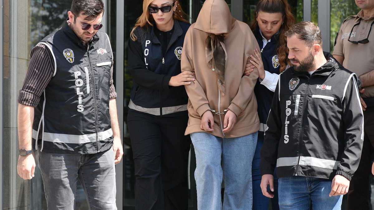 Police officers escort a suspect to prison following the latest developments in the Gülistan Doku investigation, Erzurum, Türkiye, Sept. 1, 2026. (AA Photo)