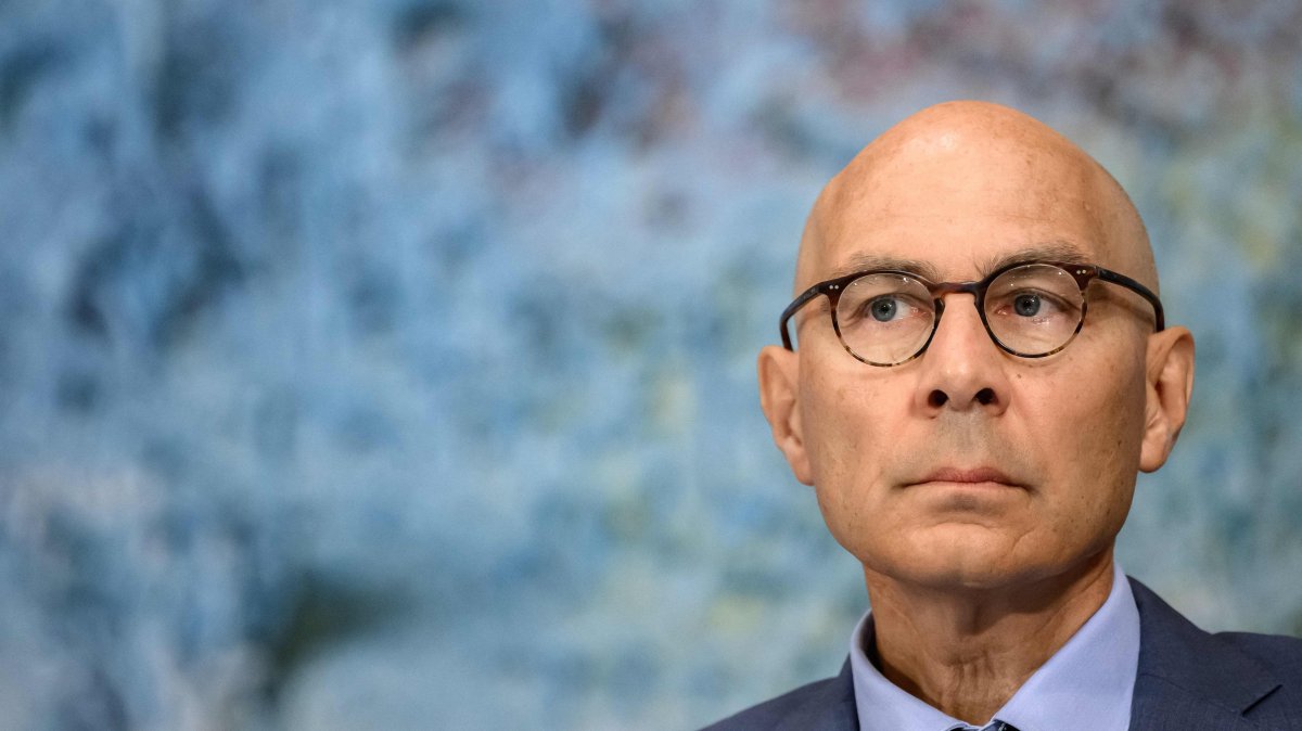 UN High Commissioner for Human Rights Volker Turk looks on during the 63rd session of the United Nations (UN) Human Rights Council, Geneva, Switzerland, Sept. 7, 2026. (AFP Photo)