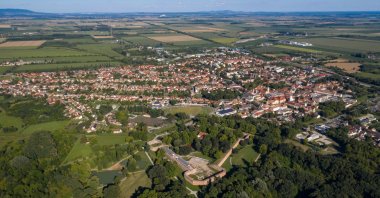 An undated aerial view of the Zrínyi castle and the town of Szigetvar, Baranya County, Hungary. (Shutterstock Photo)