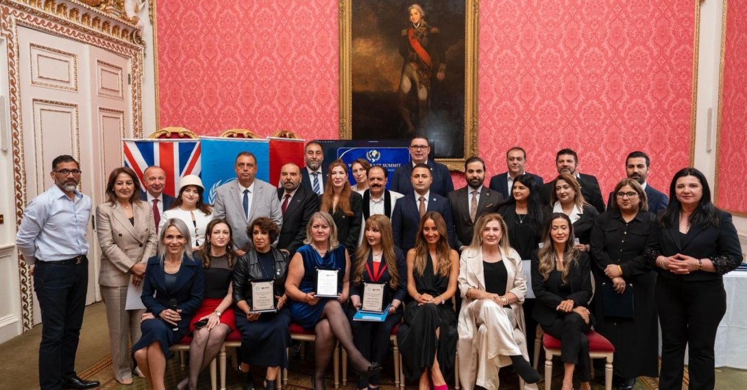 Award recipients pose for a photo during the ceremony, London, England, U,K, Sept. 6, 2026. (Photo by  Alpaslan Düven)