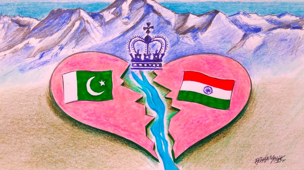 Strained India-Pakistan ties are disrupting the mechanisms that have long governed their shared rivers. (Illustration by Erhan Yalvaç)