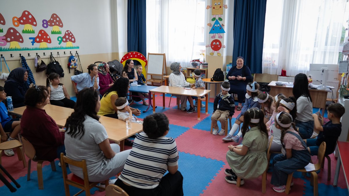 Students attend a class during School Adaptation Week for the 2026-2027 academic year, Istanbul, Türkiye, Sept. 7, 2026. (AA Photo)