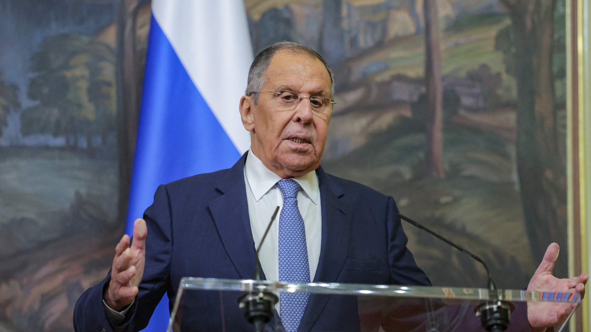 Russian Foreign Minister Sergey Lavrov attends a joint press-conference with Saudi Arabia Foreign Minister (not pictured) in Moscow, Sept. 8, 2026. (AFP Photo)