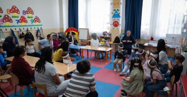 Students attend a class during School Adaptation Week for the 2026-2027 academic year, Istanbul, Türkiye, Sept. 7, 2026. (AA Photo)