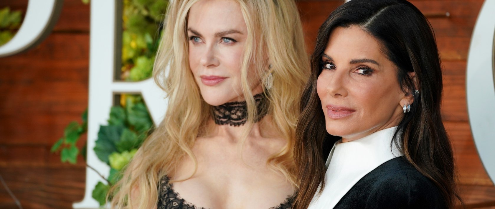 Nicole Kidman (L) and Sandra Bullock arrive at the premiere of "Practical Magic 2," Los Angeles, U.S., Aug. 31, 2026. (AP Photo)