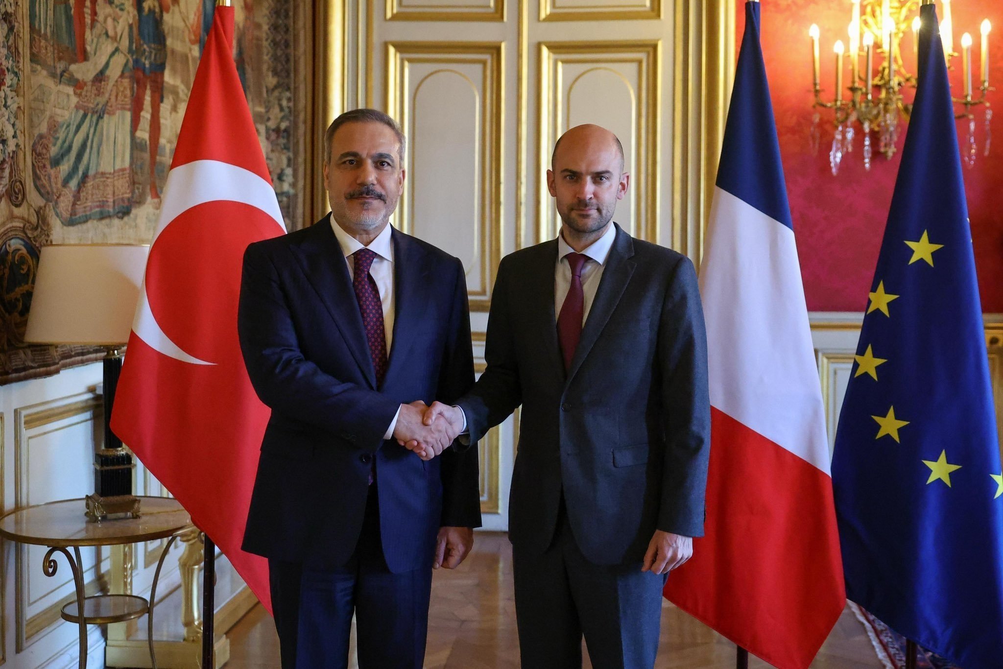 FM Fidan, French FM discuss Hormuz talks, Ukraine, Palestine, Syria