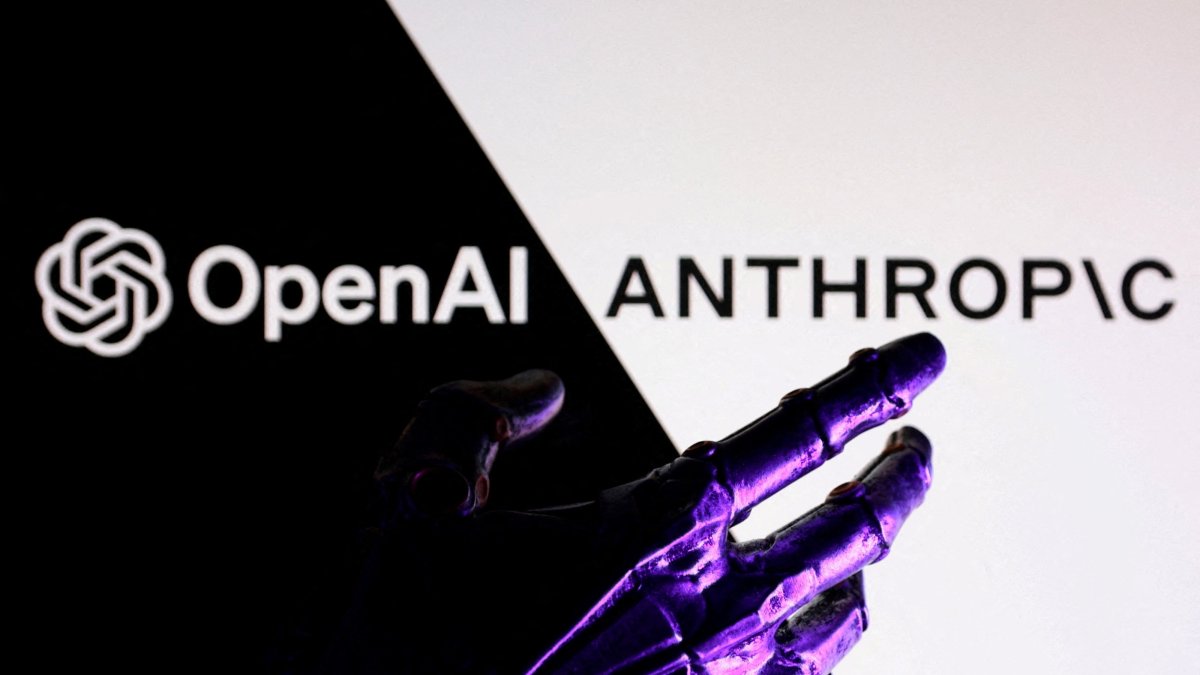 OpenAI and Anthropic logos are seen in this illustration taken June 11, 2026. (Reuters Photo)