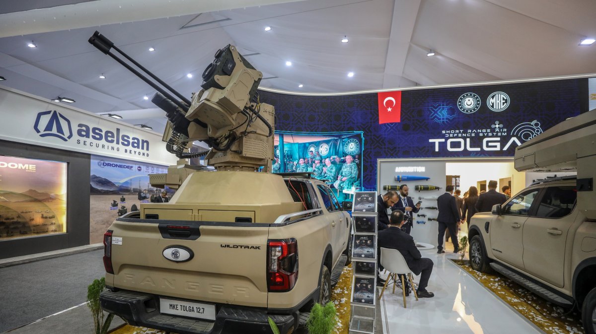 MKE's TOLGA system is displayed during El Alamein International Airshow, El Alamein, Egypt, Sept. 8, 2026. (AA Photo)