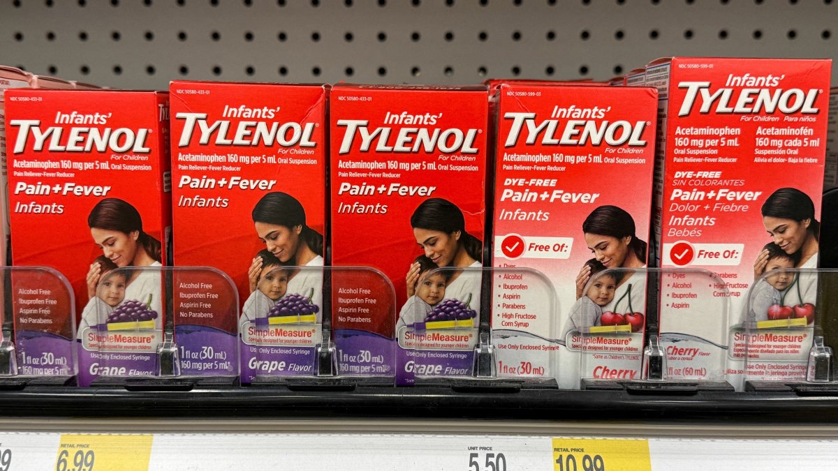 Tylenol for infants, for sale at a Target store in Valley Stream, New York, U.S., Nov. 6, 2025.(Reuters File Photo)
