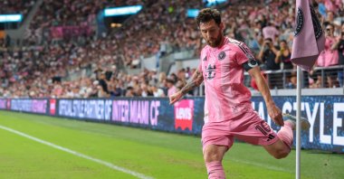 Inter Miami's Lionel Messi in action during the MLS match against Atlanta United at Nu Stadium, Miami, U.S., Sept. 5, 2026. (Reuters Photo)