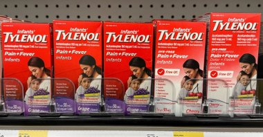 Tylenol for infants, for sale at a Target store in Valley Stream, New York, U.S., Nov. 6, 2025.(Reuters File Photo)