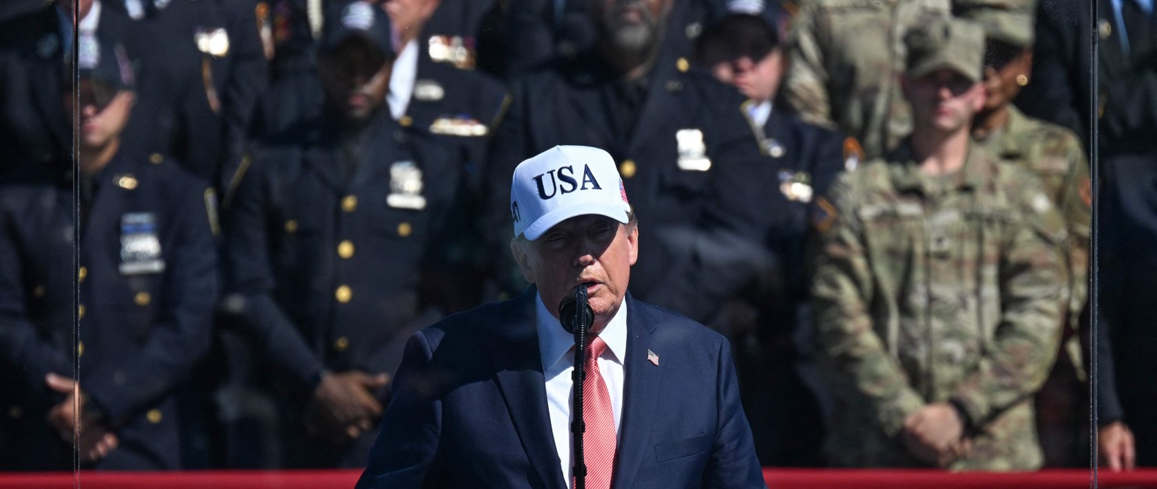 U.S. President Donald Trump speaks during a Steel Across America event at the White House in Washington, D.C., Sept. 8, 2026. (AFP Photo)