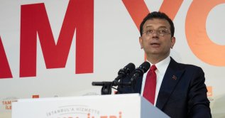 Former Istanbul Mayor Ekrem Imamoglu speaks with journalists at his party's headquarters, Istanbul, Türkiye, March 31, 2024. (AP Photo)