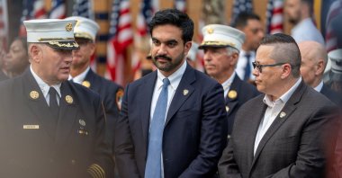 New York City Mayor Zohran Mamdani attends the Fire Department of the City of New York’s (FDNY) memorial service, ahead of the 25th anniversary of the Sept.11, 2001, attacks on the World Trade Center, in the Staten Island borough of New York City, U.S., Sept. 9, 2026.  (Reuters Photo)