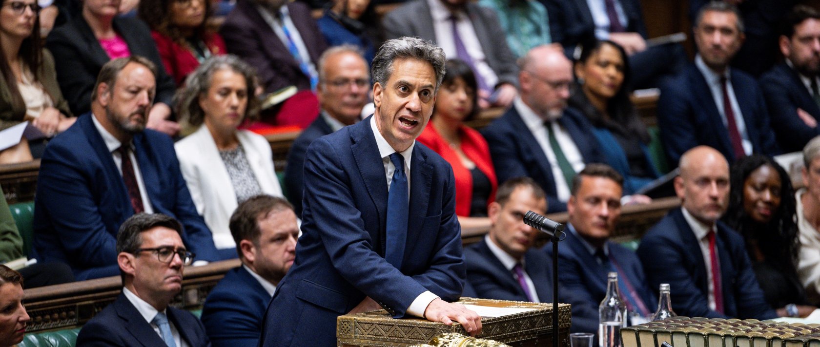 Britain's Foreign Secretary Ed Miliband speaks at the House of Commons, London, U.K., Sept. 8, 2026. (Reuters Photo)