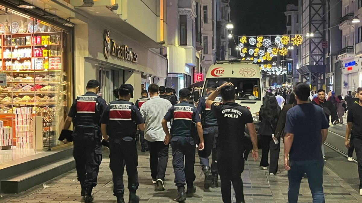 Police officers detain suspects during the operation, Istanbul, Türkiye, Sept. 11, 2026. (AA Photo)