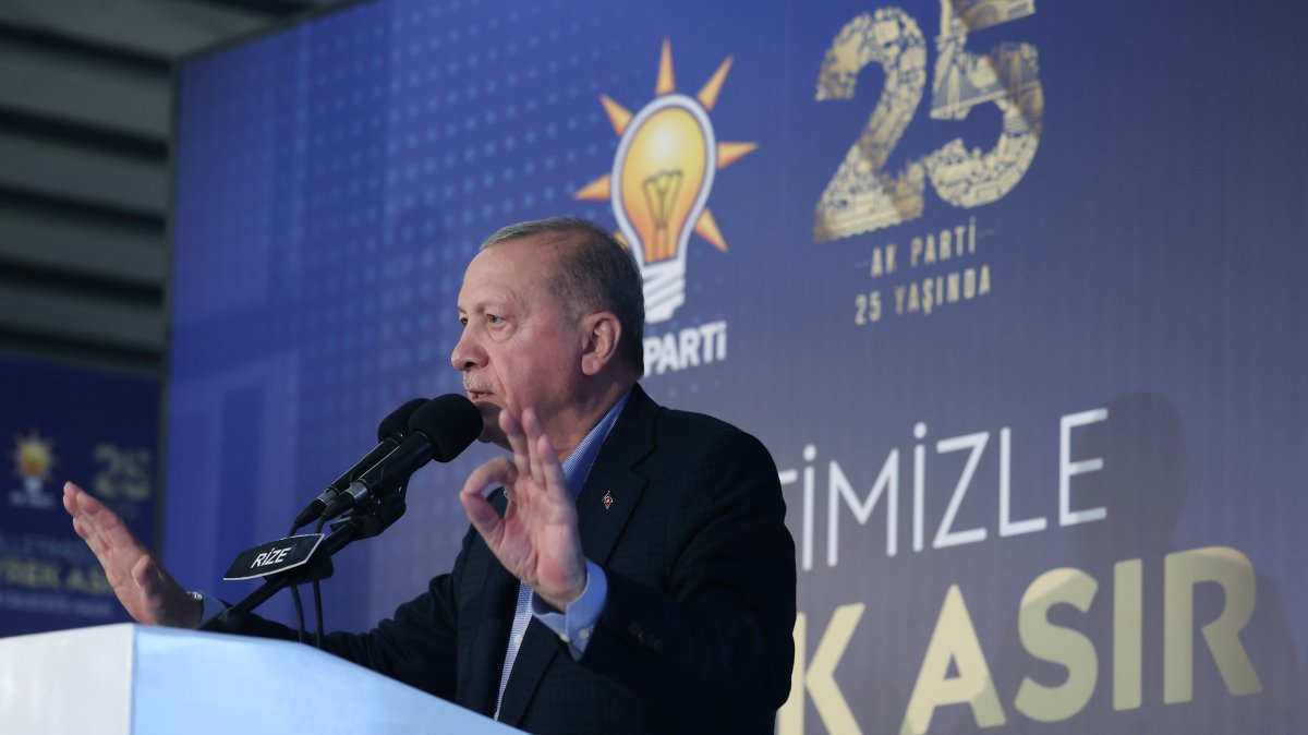President Recep Tayyip Erdoğan speaks at an event, Rize, northern Türkiye, Sept. 11, 2026. (AA Photo)