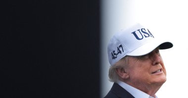 U.S. President Donald Trump attends the Amgen Irish Open at Trump International Golf Links, Doonbeg, Ireland, Sept. 13, 2026. (Reuters Photo)