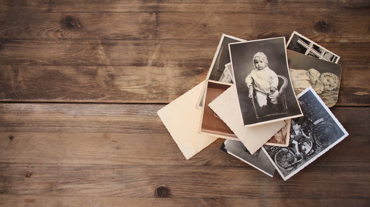 A collection of vintage monochrome photographs. (Shutterstock Photo)
