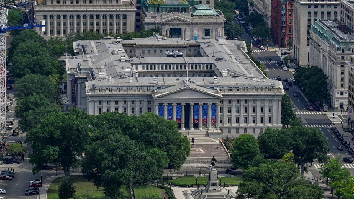 The U.S. Department of the Treasury Building in Washington, D.C., U.S., July 11, 2026. (Reuters Photo)
