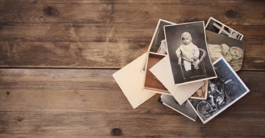 A collection of vintage monochrome photographs. (Shutterstock Photo)
