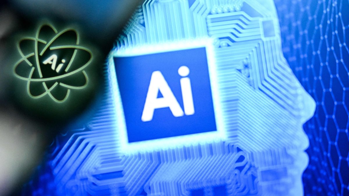 A photo taken shows the letters Ai for Artificial Intelligence on a laptop screen, Frankfurt, Germany, Jan. 2, 2025. (AFP Photo)