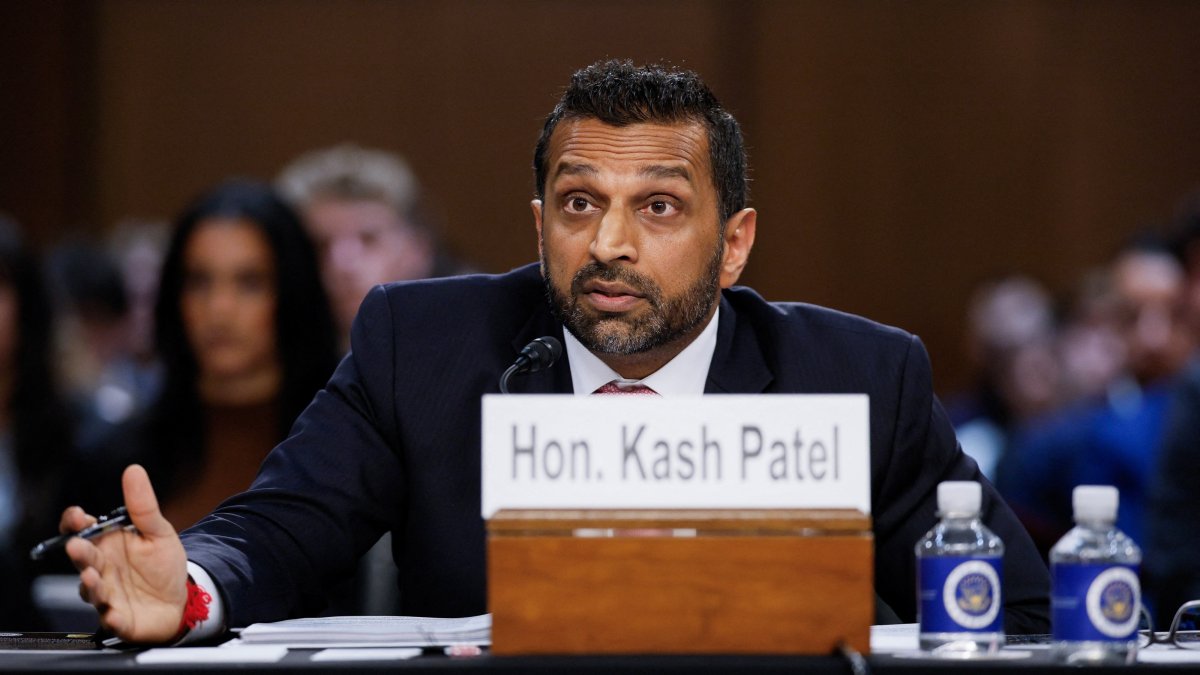 FBI Director Kash Patel testifies before a Senate Judiciary Committee hearing on oversight of the Federal Bureau of Investigation, on Capitol Hill in Washington, D.C., U.S., Sept.15, 2026. (Reuters Photo)